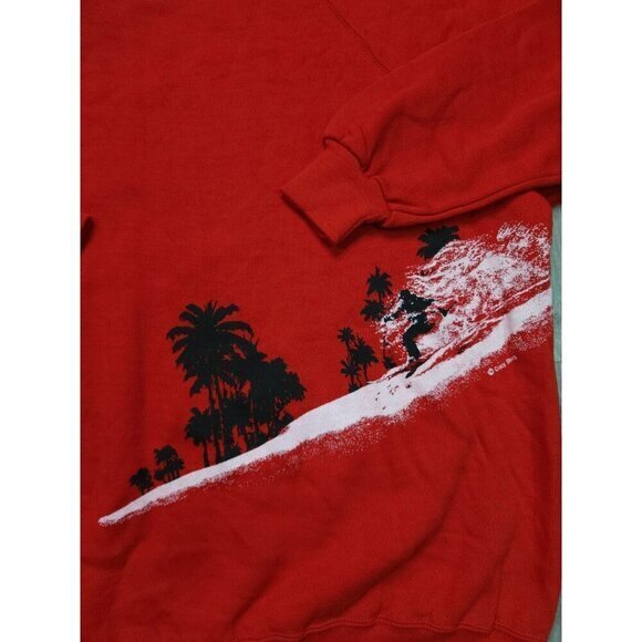 Vintage Hawaiian Sweatshirt 80s Surfing Surf Ski Mens XL‎ - Picture 9 of 11